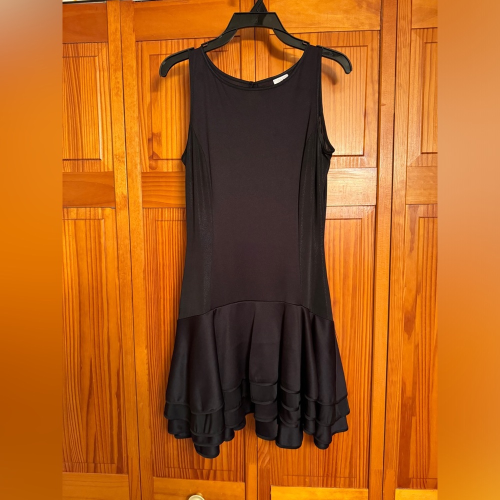 Short Black Ruffle Dress
